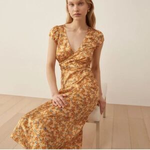 Reformation Floral Wrap Dress